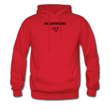 Load image into Gallery viewer, LIVE IT Men&#39;s GRATITUDE original Men&#39;s Hoodie - red
