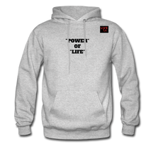 Load image into Gallery viewer, LIVE IT Men&#39;s POWER OF LIFE original Men&#39;s Hoodie - heather gray
