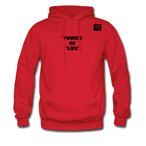 LIVE IT Men's POWER OF LIFE original Men's Hoodie - red