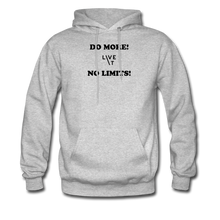 Load image into Gallery viewer, LIVE IT Men&#39;s DO MORE NO LIMITS original Men&#39;s Hoodie - heather gray
