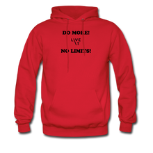 Load image into Gallery viewer, LIVE IT Men&#39;s DO MORE NO LIMITS original Men&#39;s Hoodie - red
