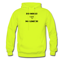 Load image into Gallery viewer, LIVE IT Men&#39;s DO MORE NO LIMITS original Men&#39;s Hoodie - safety green
