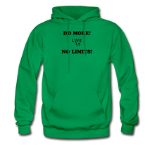 Load image into Gallery viewer, LIVE IT Men&#39;s DO MORE NO LIMITS original Men&#39;s Hoodie - kelly green
