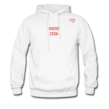 Load image into Gallery viewer, LIVE IT Men&#39;s &quot;MEN&#39;S CLUB&quot; original Men&#39;s Hoodie - white
