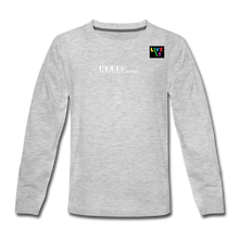 Load image into Gallery viewer, LIVE IT Kids HELLO GOODBYE original Long Sleeve T-Shirt - heather gray
