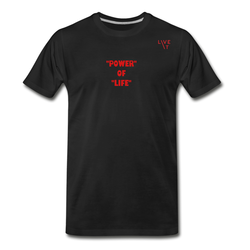 LIVE IT Men’s POWER OF LIFE original Men's Organic T-Shirt - black