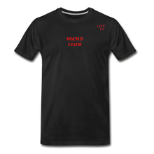 Load image into Gallery viewer, LIVE IT Men’s &quot;MEN&#39;S CLUB&quot; original Men&#39;s Organic T-Shirt - black
