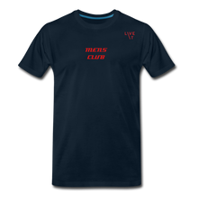 Load image into Gallery viewer, LIVE IT Men’s &quot;MEN&#39;S CLUB&quot; original Men&#39;s Organic T-Shirt - deep navy
