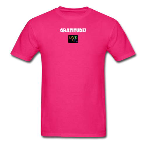 LIVE IT Pride Unisex GRATITUDE original Classic T-Shirt - fuchsia