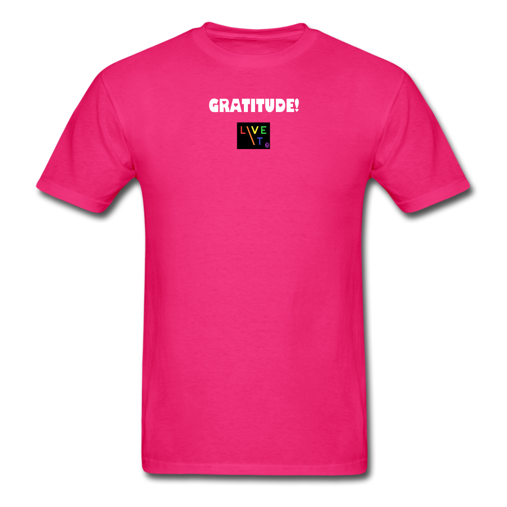 LIVE IT Pride Unisex GRATITUDE original Classic T-Shirt - fuchsia