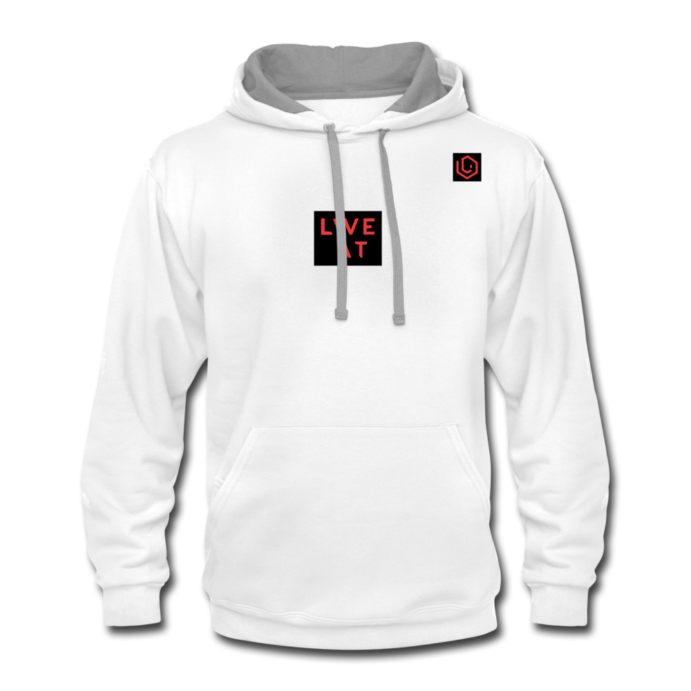 LIVE IT Unisex original Contrast Hoodie - white/gray