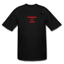 Load image into Gallery viewer, LIVE IT Pride Men&#39;s Tall POWER OF LIFE original Men&#39;s Tall T-Shirt - black
