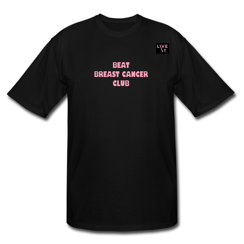 LIVE IT Men's Tall Breast Cancer BEAT CLUB original Men's Tall T-Shirt - black