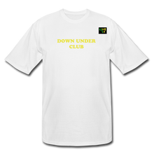 Load image into Gallery viewer, LIVE IT Men&#39;s Tall Aussie DOWN UNDER CLUB original Men&#39;s Tall T-Shirt - white
