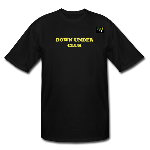 LIVE IT Men's Tall Aussie DOWN UNDER CLUB original Men's Tall T-Shirt - black