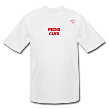 Load image into Gallery viewer, LIVE IT Men&#39;s Tall &quot;MENS CLUB&quot; original Men&#39;s Tall T-Shirt - white
