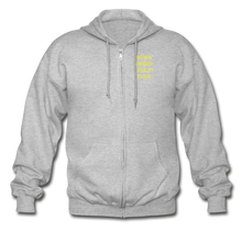 Load image into Gallery viewer, LIVE IT Aussie Unisex DOWN UNDER CLUB original Zip Hoodie - heather gray
