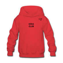 Load image into Gallery viewer, LIVE IT Kids KIDS CLUB original Hoodie - red
