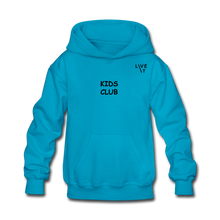 Load image into Gallery viewer, LIVE IT Kids KIDS CLUB original Hoodie - turquoise
