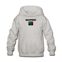 Load image into Gallery viewer, LIVE IT Kids GRATITUDE original Hoodie - heather gray
