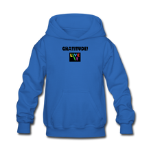 Load image into Gallery viewer, LIVE IT Kids GRATITUDE original Hoodie - royal blue
