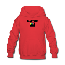 Load image into Gallery viewer, LIVE IT Kids GRATITUDE original Hoodie - red
