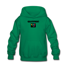 Load image into Gallery viewer, LIVE IT Kids GRATITUDE original Hoodie - kelly green
