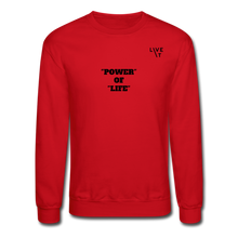 Load image into Gallery viewer, LIVE IT Unisex POWER OF LIFE original Crewneck Sweatshirt - red
