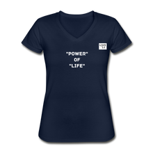 Load image into Gallery viewer, LIVE IT Women&#39;s POWER OF LIFE original Women&#39;s V-Neck T-Shirt - navy
