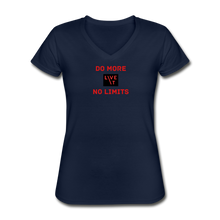 Load image into Gallery viewer, LIVE IT Women&#39;s DO MORE NO LIMITS original Women&#39;s V-Neck T-Shirt - navy
