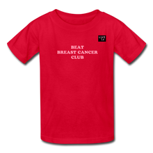 Load image into Gallery viewer, LIVE IT Kids Breast Cancer BEAT CLUB original Youth T-Shirt - red
