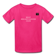 Load image into Gallery viewer, LIVE IT Kids Breast Cancer BEAT CLUB original Youth T-Shirt - fuchsia
