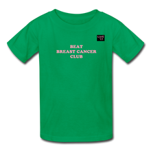 Load image into Gallery viewer, LIVE IT Kids Breast Cancer BEAT CLUB original Youth T-Shirt - kelly green
