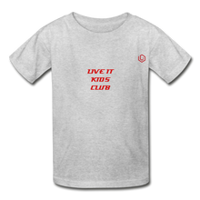 Load image into Gallery viewer, LIVE IT Kids KIDS CLUB original Youth T-Shirt - heather gray
