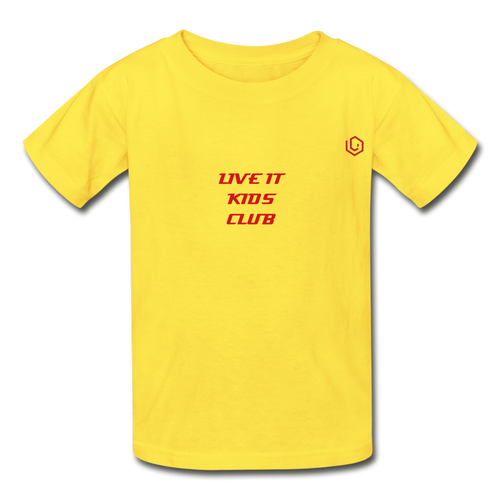 LIVE IT Kids KIDS CLUB original Youth T-Shirt - yellow