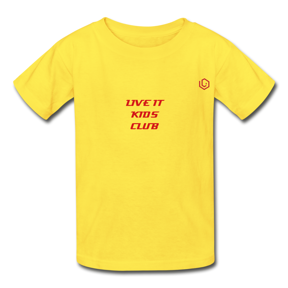 LIVE IT Kids KIDS CLUB original Youth T-Shirt - yellow