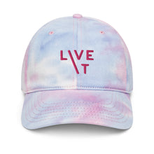 Load image into Gallery viewer, LIVE IT Breast Cancer AWARENESS and SURVIVOR original Tie Dye Cap
