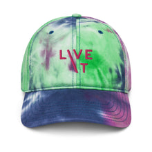 Load image into Gallery viewer, LIVE IT Breast Cancer AWARENESS and SURVIVOR original Tie Dye Cap
