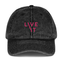 Load image into Gallery viewer, LIVE IT Breast Cancer AWARENESS and SURVIVOR original Vintage Cap
