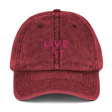 Load image into Gallery viewer, LIVE IT Breast Cancer AWARENESS and SURVIVOR original Vintage Cap
