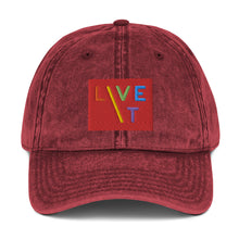 Load image into Gallery viewer, LIVE IT Pride signature Vintage Cap
